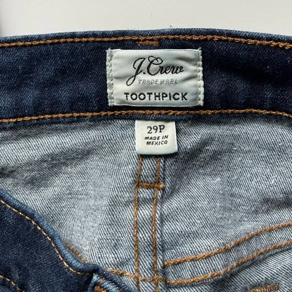 Petite J. Crew Trademark Toothpick Skinny Jeans - Size 12P - Picture 12 of 15